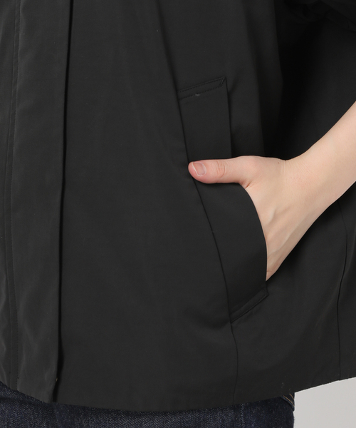 journal standard L'essage（ジャーナルスタンダードレサージュ）の「PL/コットンスタンドブルゾン（ブルゾン・レディース・ブラック/ベージュ・FREE）」の7枚目の写真