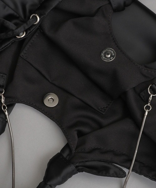 A part by（アパートバイ）の「サテンリボンバッグ（ショルダーバッグ・レディース・ブラック/ブルー系その他2・FREE）」の12枚目の写真