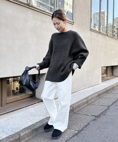 FRAMeWORK（フレームワーク）の「ファーヤーン接結プルオーバー