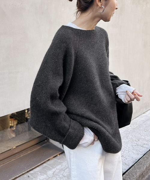 FRAMeWORK（フレームワーク）の「ファーヤーン接結プルオーバー