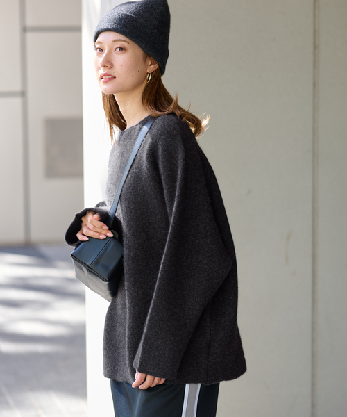 FRAMeWORK（フレームワーク）の「ファーヤーン接結プルオーバー