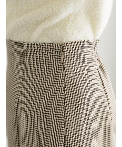 Te chichi(テチチ)の「チェックロングタイトスカート(セットアップ可)(スカート・レディース・ベージュ・F)」の8枚目の写真