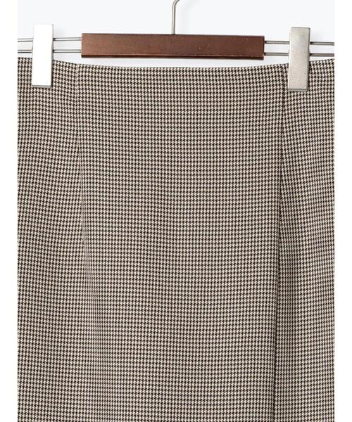 Te chichi(テチチ)の「チェックロングタイトスカート(セットアップ可)(スカート・レディース・ベージュ・F)」の13枚目の写真