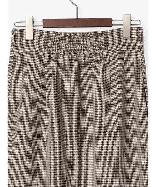 Te chichi(テチチ)の「チェックロングタイトスカート(セットアップ可)(スカート・レディース・ベージュ・F)」の16枚目の写真