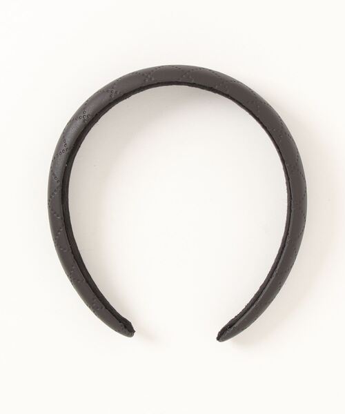 DouDou(ドゥドゥ)の「キルティングステッチカチューシャ(カチューシャ・レディース・ブラック・FREE)」の4枚目の写真