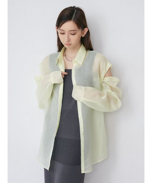 MURUA（ムルーア）の「ナローニットワンピース（ワンピース・レディース・アイボリー/ブルー/グレー/レッド・FREE）」の16枚目の写真