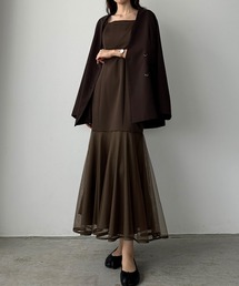 Louere | 裾シアーチュールマーメイドキャミワンピース(ワンピース)