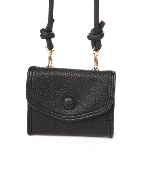 studio CLIP（スタディオクリップ）の「ショルダー付き3つ折り財布（財布・レディース・オフホワイト/サックスブルー/ブラック・FREE）」の6枚目の写真