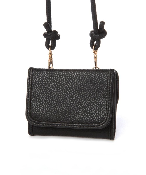 studio CLIP（スタディオクリップ）の「ショルダー付き3つ折り財布（財布・レディース・オフホワイト/サックスブルー/ブラック・FREE）」の8枚目の写真