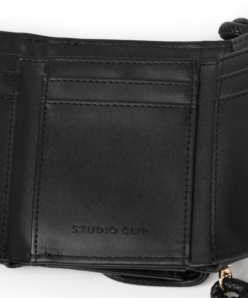 studio CLIP（スタディオクリップ）の「ショルダー付き3つ折り財布（財布・レディース・オフホワイト/サックスブルー/ブラック・FREE）」の13枚目の写真