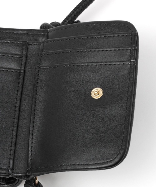 studio CLIP（スタディオクリップ）の「ショルダー付き3つ折り財布（財布・レディース・オフホワイト/サックスブルー/ブラック・FREE）」の14枚目の写真