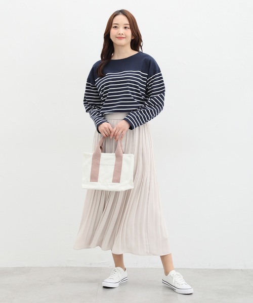 Honeys（ハニーズ）の「プリーツロングスカート（スカート・レディース・ミント/グレイッシュベージュ/ピンク/ブラック/ブルー系その他・LL/3L/M/S/L）」の14枚目の写真