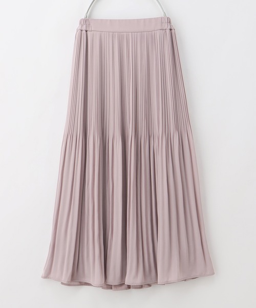 Honeys（ハニーズ）の「プリーツロングスカート（スカート・レディース・ミント/グレイッシュベージュ/ピンク/ブラック/ブルー系その他・LL/3L/M/S/L）」の22枚目の写真