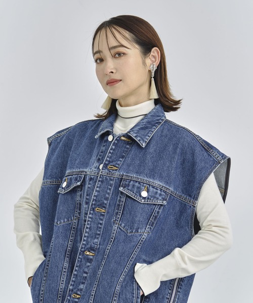 TOGA PULLA（トーガ　プルラ）の「【TOGA PULLA/トーガプルラ】Metal fringe earrings/メタルフリンジイヤリング/TZ241-AK927（イヤリング・レディース・ホワイト/ブラック・FREE）」の7枚目の写真