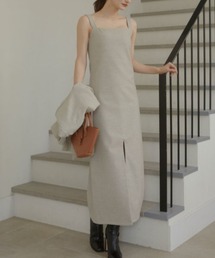 ACYM | Chic herringbone slit ワンピース(ワンピース)