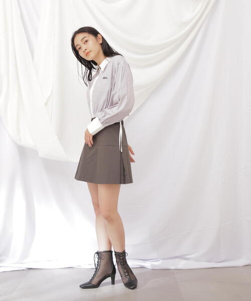 JILL by JILL STUART（ジルバイジルスチュアート）の「◇ロゴ入りウエストリボンシャツ（シャツ/ブラウス・レディース・ブルー/ホワイト/グレー系その他・FREE）」の20枚目の写真