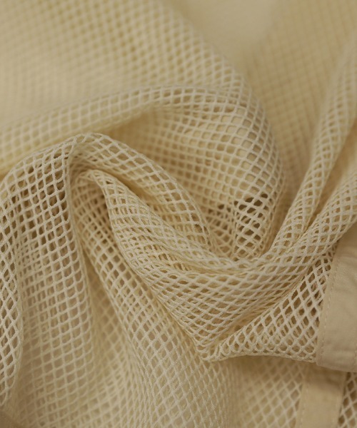 select MOCA(セレクトモカ)の「パイピングメッシュシャツ(シャツ/ブラウス・レディース・ブラック/アイボリー/ライトブラウン・FREE)」の10枚目の写真