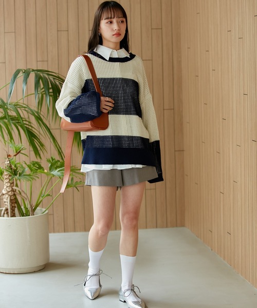 VIS（ビス）の「横長ショルダー（ショルダーバッグ・レディース・ブラック/キナリ/ブラウン系その他3・FREE）」の6枚目の写真