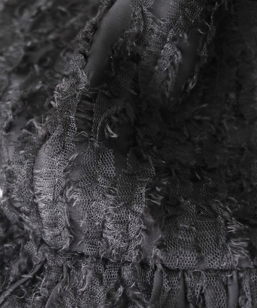 CLEIO（クレイオ）の「【CLEIO】フリルチュールビスチェ／ビスチェキャミ/RUFFLED TULLE BUSTIER/940-11632（キャミソール・レディース・ブラック/アイボリー・FREE）」の9枚目の写真