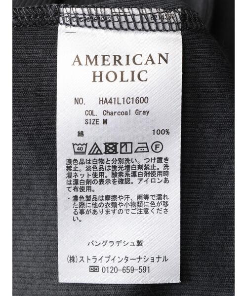 AMERICAN HOLIC(アメリカンホリック)の「バイカラーシアータートルプルオーバー(Tシャツ/カットソー・レディース・アイボリー/チャコールグレー・M/L)」の20枚目の写真