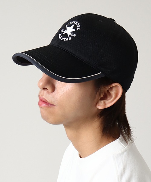 CONVERSE（コンバース）の「【CONVERSE/コンバース】ライトメッシュ 6パネル ロゴキャップ（キャップ・メンズ・ホワイト/ネイビー/ベージュ/グレー/ブラック・FREE）」の8枚目の写真