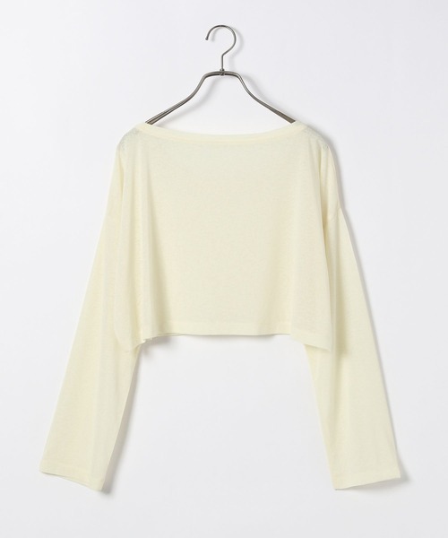 Heather(ヘザー)の「シアークロップドTEE 113087(Tシャツ/カットソー・レディース・イエロー/ネイビー/ピンク・FREE)」の5枚目の写真