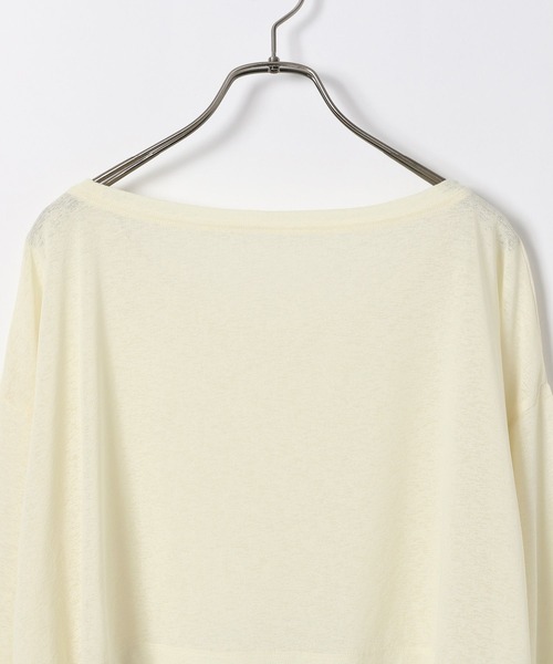 Heather(ヘザー)の「シアークロップドTEE 113087(Tシャツ/カットソー・レディース・イエロー/ネイビー/ピンク・FREE)」の9枚目の写真