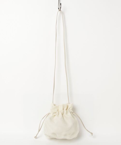 SPRUCE(スプルース)の「EM:超軽量87g SPRUCEチュルショルダー チュール巾着バッグ(ショルダーバッグ・レディース・オレンジ/イエロー/ブラック/アイボリー/ラベンダー・FREE)」の14枚目の写真