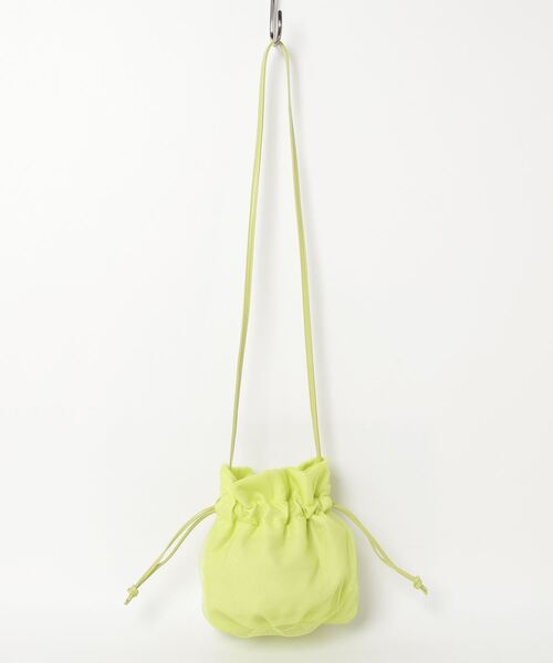 SPRUCE(スプルース)の「EM:超軽量87g SPRUCEチュルショルダー チュール巾着バッグ(ショルダーバッグ・レディース・オレンジ/イエロー/ブラック/アイボリー/ラベンダー・FREE)」の19枚目の写真