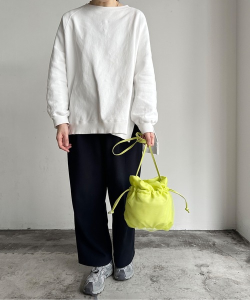 SPRUCE(スプルース)の「EM:超軽量87g SPRUCEチュルショルダー チュール巾着バッグ(ショルダーバッグ・レディース・オレンジ/イエロー/ブラック/アイボリー/ラベンダー・FREE)」の16枚目の写真