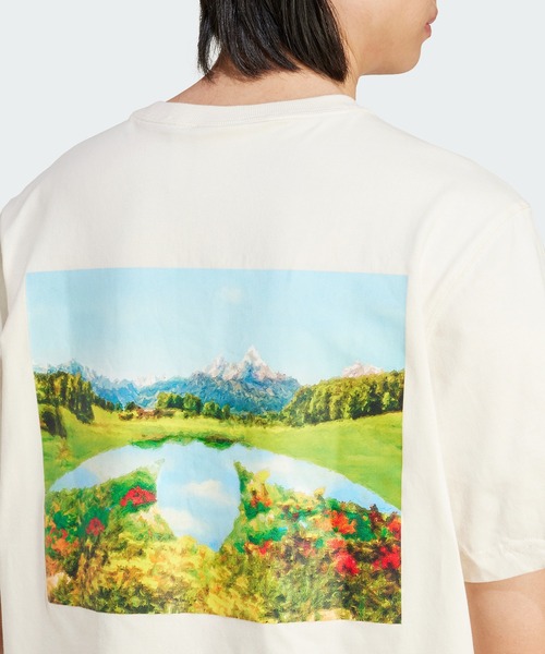 adidas（アディダス）の「グラフィックTシャツ / アディダスオリジナルス adidas Originals（Tシャツ/カットソー・メンズ・ホワイト/ブラック・SMALL/X-SMALL/MEDIUM/XX-LARGE/3XL/LARGE/X-LARGE）」の4枚目の写真