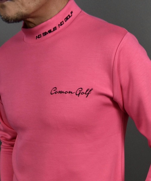 COMON GOLF(コモンゴルフ)の「柔らかいエアーポンチジャージ素材 長袖モックネック ゴルフシャツ(Tシャツ/カットソー・メンズ・ブラック/ピンク/ホワイト・M/L/XL/XXL)」の18枚目の写真