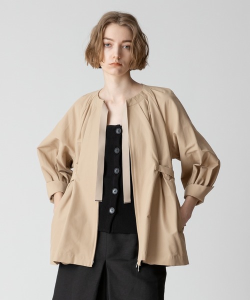 allureville ラムレザーコンパクトリブブルゾン 定価57200円 フェイク