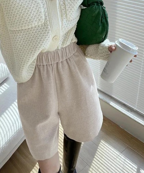 Miniministore(ミニミニストア)の「ウール風ハーフパンツ5分丈ワイドパンツ(その他パンツ・レディース・ブラック/ベージュ・M/XL/L)」の21枚目の写真