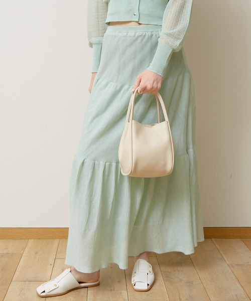 soeur(スール)の「SOEUR/ミニショルダーバケットバッグ(ポーチ付)(ショルダーバッグ・レディース・ブラック/ベージュ/イエロー/ライトブルー/シルバー/ブラウン/アイボリー/オレンジ・フリー)」の11枚目の写真