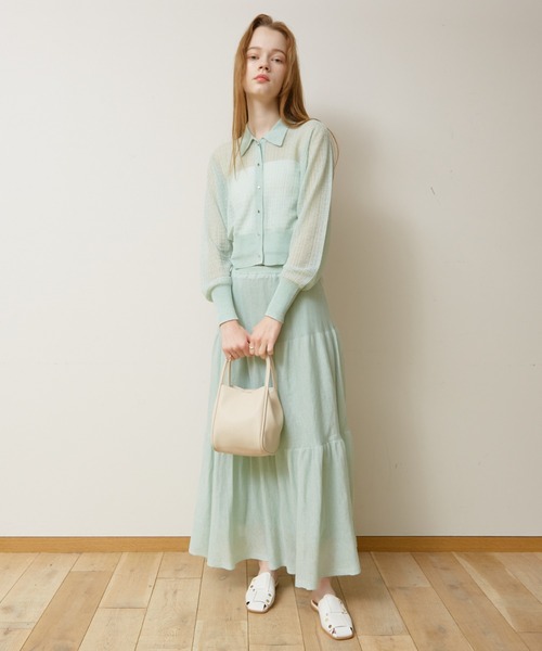 soeur(スール)の「SOEUR/ミニショルダーバケットバッグ(ポーチ付)(ショルダーバッグ・レディース・ブラック/ベージュ/イエロー/ライトブルー/シルバー/ブラウン/アイボリー/オレンジ・フリー)」の12枚目の写真