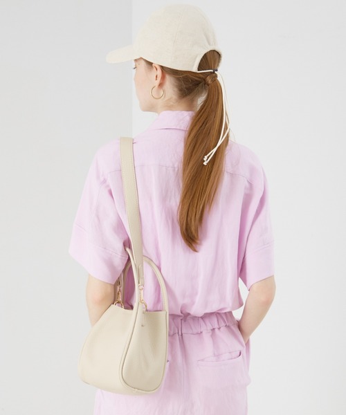 soeur(スール)の「SOEUR/ミニショルダーバケットバッグ(ポーチ付)(ショルダーバッグ・レディース・ブラック/ベージュ/イエロー/ライトブルー/シルバー/ブラウン/アイボリー/オレンジ・フリー)」の15枚目の写真