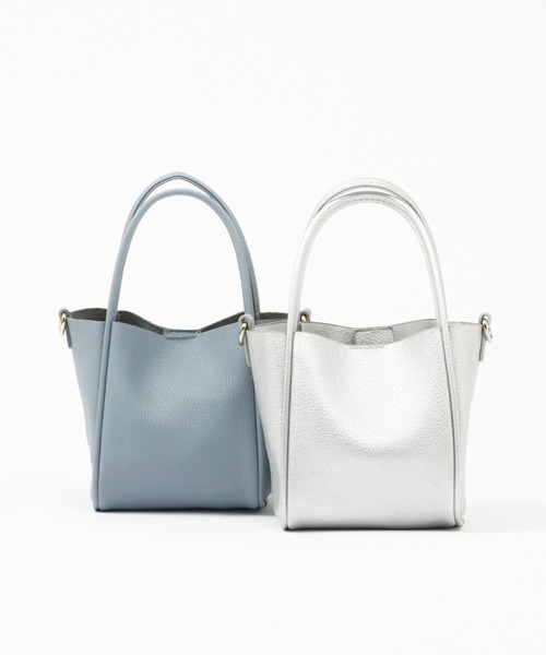 soeur(スール)の「SOEUR/ミニショルダーバケットバッグ(ポーチ付)(ショルダーバッグ・レディース・ブラック/ベージュ/イエロー/ライトブルー/シルバー/ブラウン/アイボリー/オレンジ・フリー)」の22枚目の写真