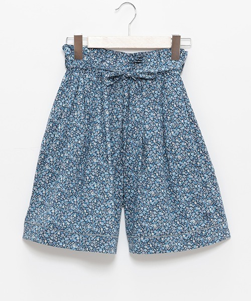 【セール】【リバティプリント】リボンタックキュロット（その他パンツ）｜pom ponette junior（ポンポネットジュニア）