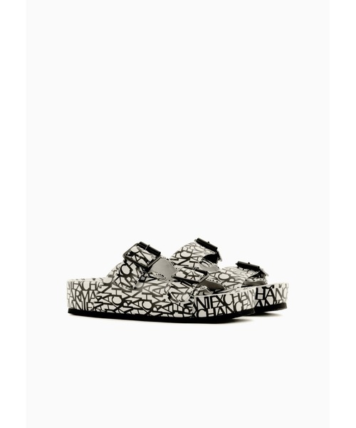 Armani Exchange Sandals オールオーバー ロゴサンダル ARMANI EXCHANGE（アルマーニエクスチェンジ）の「【A|X
