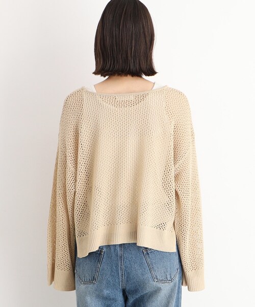 THE SHOP TK (ザ ショップ ティーケー )の「◆【2点セット】メッシュニット×タンクトップ/洗濯機OK(その他トップス・レディース・スミクロ/ベージュ/ブルー・12/13)」の11枚目の写真