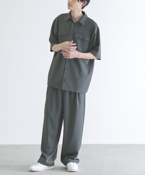 n'OrLABEL(ノアールレーベル)の「ベーシックトラウザーパンツ【セットアップ対応】(スラックス・メンズ・ブラック/チャコール・L/M/XL)」の16枚目の写真
