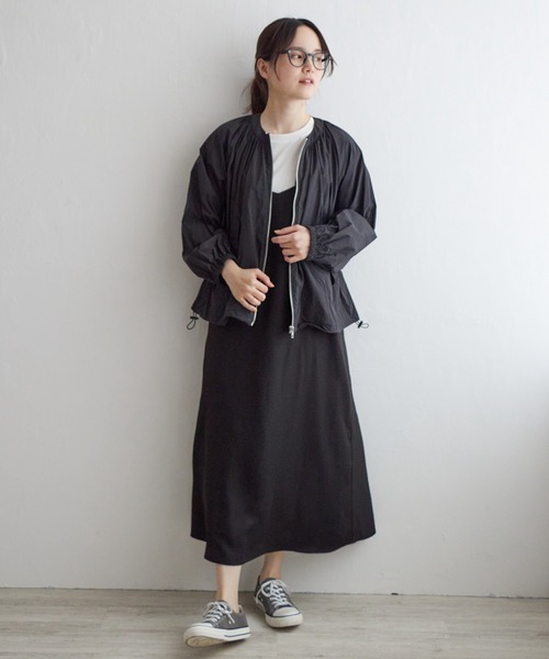 LBC(エルビーシー)の「ワッシャーナイロンブルゾン(ブルゾン・レディース・ベージュ/ブラック・L/M)」の15枚目の写真