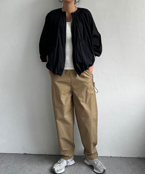 LBC(エルビーシー)の「ワッシャーナイロンブルゾン(ブルゾン・レディース・ベージュ/ブラック・L/M)」の19枚目の写真