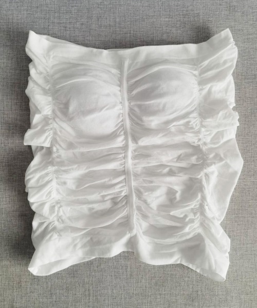 Miniministore（ミニミニストア）の「チューブトップ カップ付き ノンワイヤー（チューブトップ・レディース・カーキブラウン/ブラック/ダークグレー/ブラウン/ホワイト・FREE）」の18枚目の写真