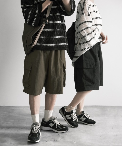 RUUBON（ルーボン）の「【RUUBON】border mesh knit polo / ボーダーメッシュニットポロ（ポロシャツ・メンズ・ブラック/ホワイト・L/M/S）」の21枚目の写真