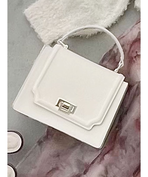 美品　MERCURYDUO アコーディオンスクエアBAG MERCURYDUO（マーキュリーデュオ）の「アコーディオンスクエア