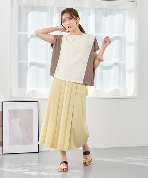 NICOLE white（ニコルホワイト）の「プリーツラップパンツ（その他パンツ・レディース・ブラック/グレー/イエロー/ブルー・FREE）」の10枚目の写真