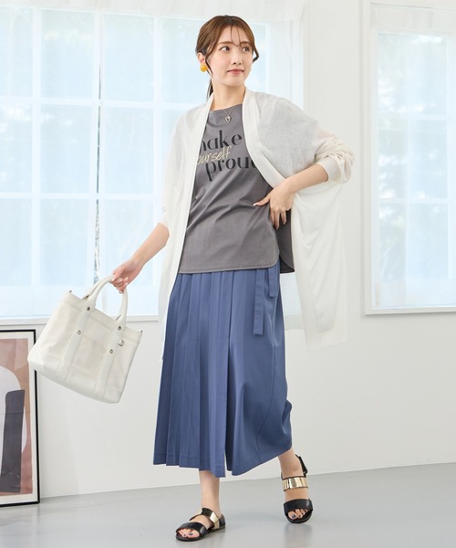 NICOLE white（ニコルホワイト）の「プリーツラップパンツ（その他パンツ・レディース・ブラック/グレー/イエロー/ブルー・FREE）」の5枚目の写真