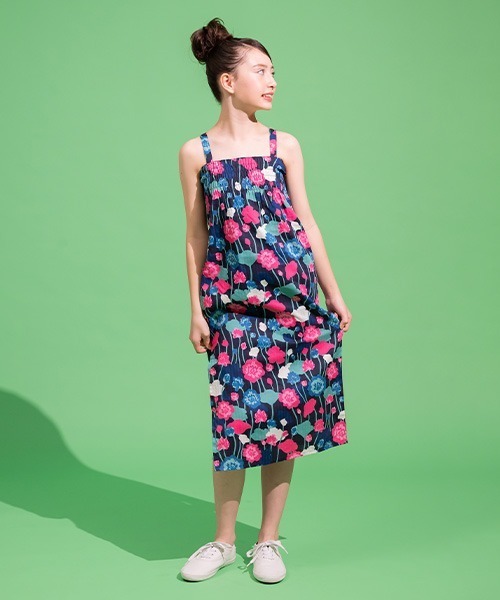 【新品】kate spade kids ヴァイ二ーローズ 浴衣 150 花柄 紺 kate spade new york kids（ケイトスペードニューヨーク）の